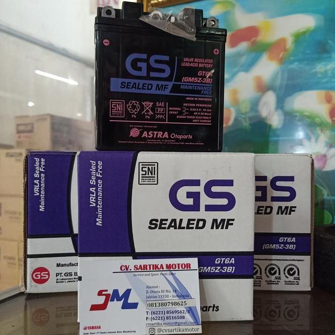 AKI/BATTERY MIO LAMA GS GT6A PREMIUM