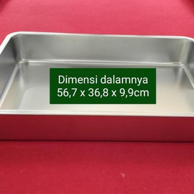 maydeztop- Wajan Kotak Stainless Ukuran 60 x 40 x 10cm Diskon