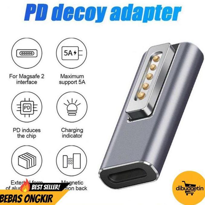 ADAPTER TYPE C TO MAGSAFE 2 PD FAST CHARGER MACBOOK 5A - BLUELANS BL-91003 PREMIUM