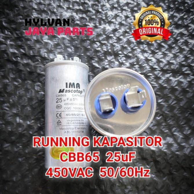 KAPASITOR AC 25UF SHARP ORIGINAL PROMO