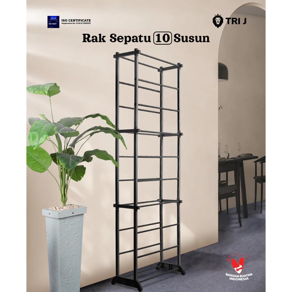 TERBARU AMAZING Rak sepatu rak susun 10 tingkat rak tingkat serbaguna Tri J