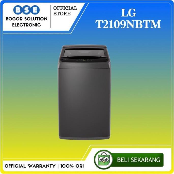 [ORIGINAL] Mesin Cuci LG 9Kg Top Loading LG T2109NBTM Soft Closing Door 9 Kg LG T2109