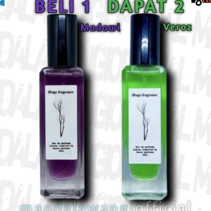 Beli 1 Dapat 2 | Ibugo Madawi Parfume Veroz Original | Eau De Perfume | Wangi Couple | For Unisex | 