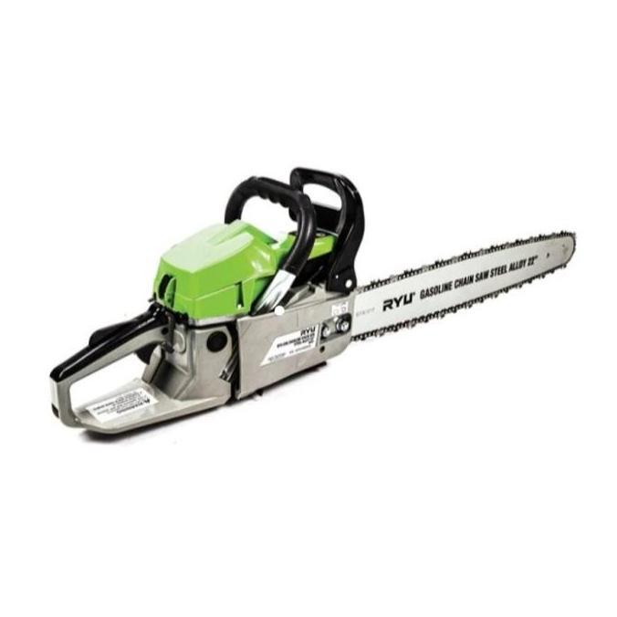 Terlaris Ryu Gasoline Chain Saw Steel  Alloy 22" Mesin Potong Kayu Mesin Senso