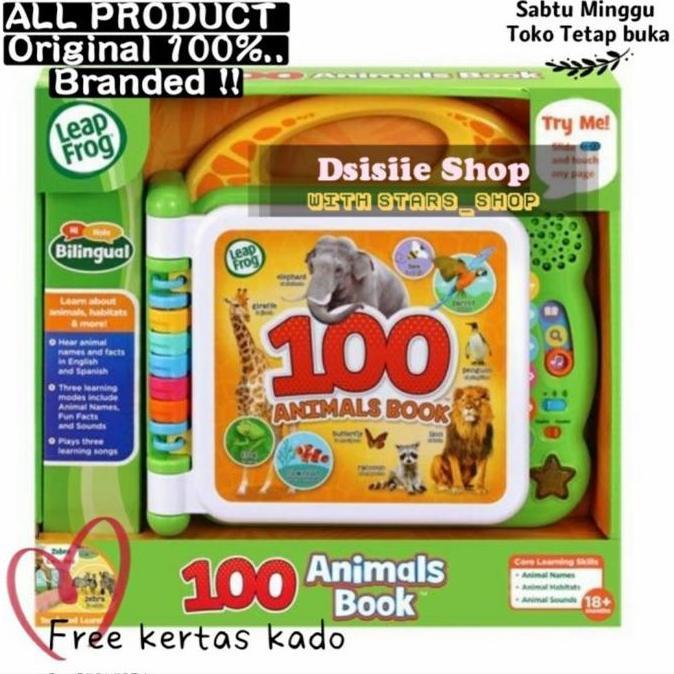 Leapfrog Mixmaster Scout 100 Animals Book Original / Mainan Edukasi
