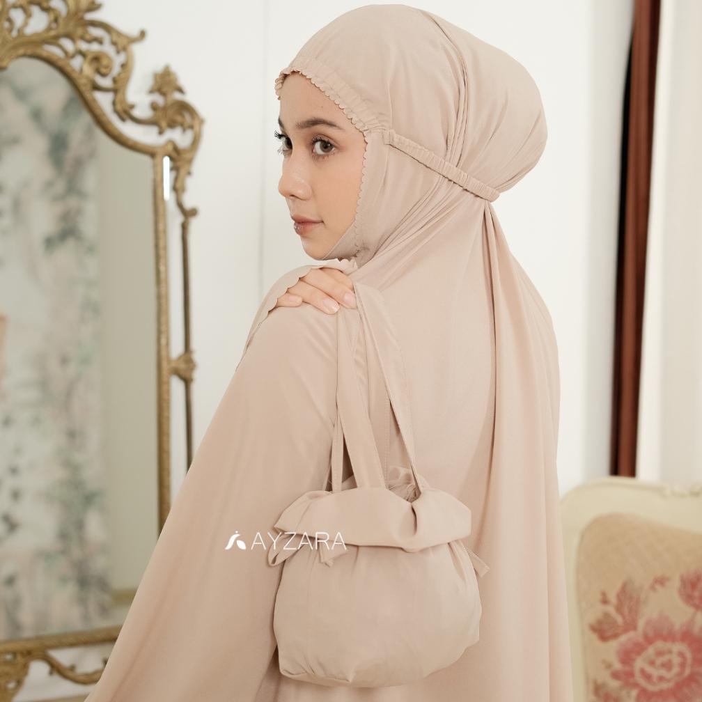 BESTPROMO AYZARA - Mukena Dewasa Lite Polos Ataya Series
