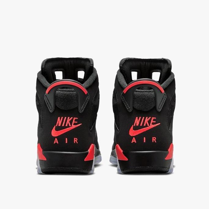 Sepatu basket anak NIKE Air Jordan 6 Retro (GS) Infrared IQ1275-001 (TERBAIK) (TERBARU) (TERMURAH)