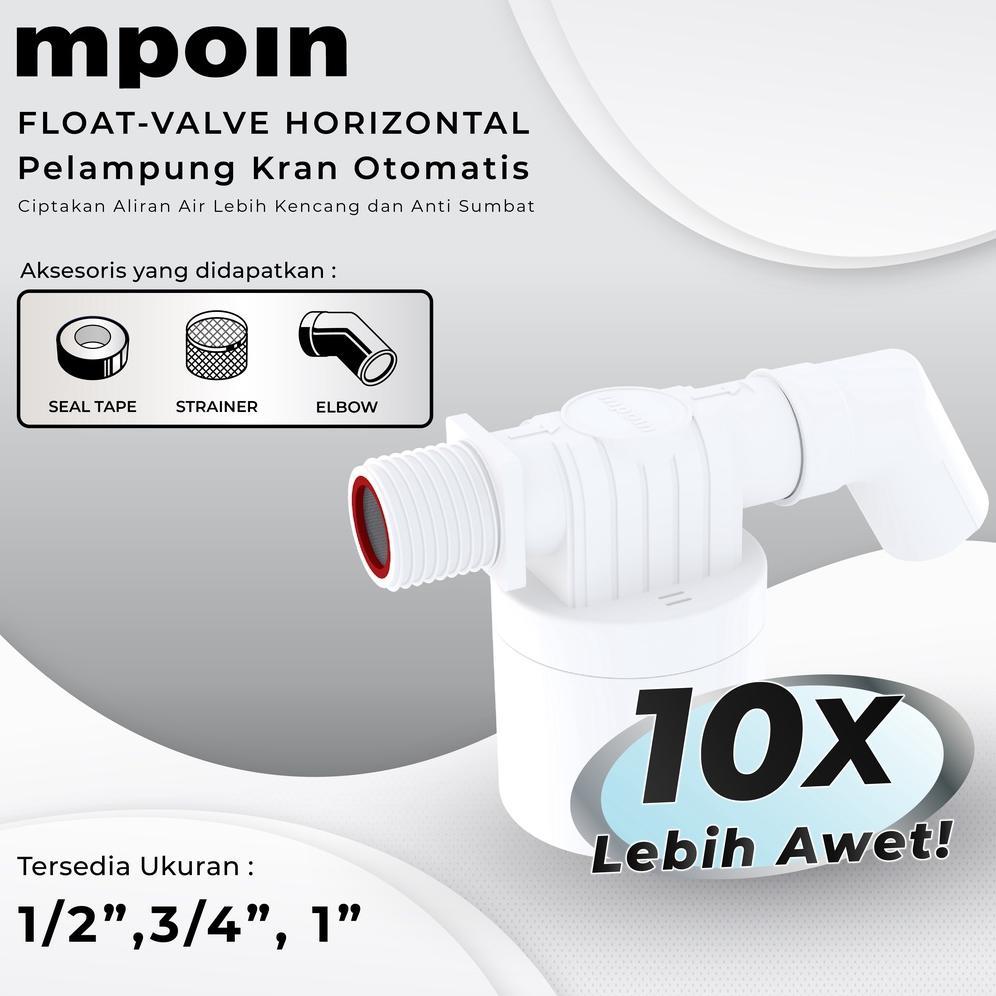 MPOIN FLOAT VALVE HORIZONTAL / PELAMPUNG KRAN OTOMATIS PREMIUM -