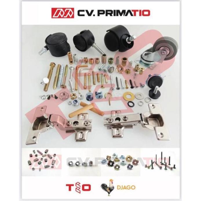 Mur Rivet M8 Putih - Besi - Rivnut M8 - Rivet M 8 - Nutsert M8 - Tanam
