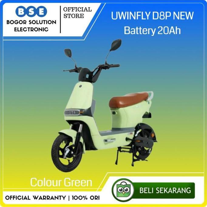 (Good) Sepeda Listrik Uwinfly D8P Battery 20Ah Selis Uwinfly D8P New - Green