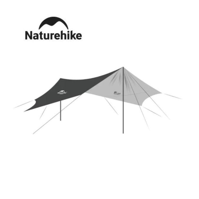 Flysheet hexagonal naturehike 520x460cm NH16T013-S LARGE with 2 poles -2805