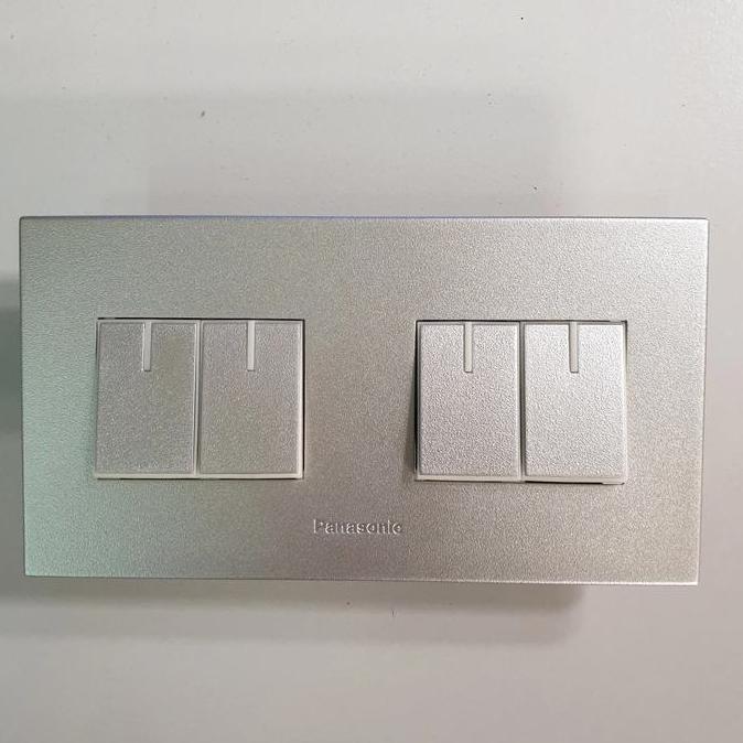NEW Saklar Engkel Hotel + Engkel + Seri Panasonic Silver