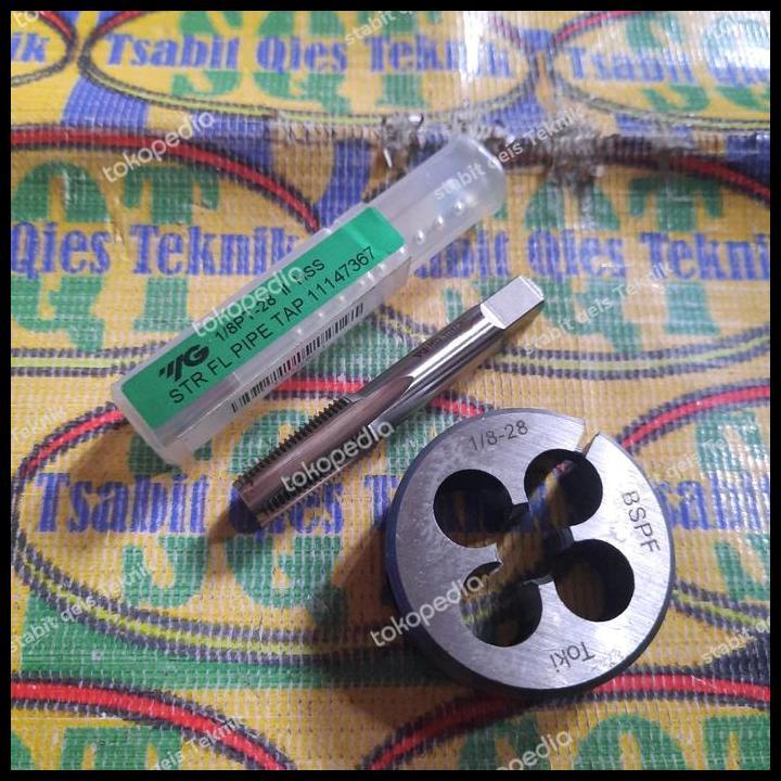 Terlaris Tap Nepel Tap Pipa Set Mata Snei Pt 1/8-28 Tapping Pipa 1/8 X 28 Pt Set Mata Senai