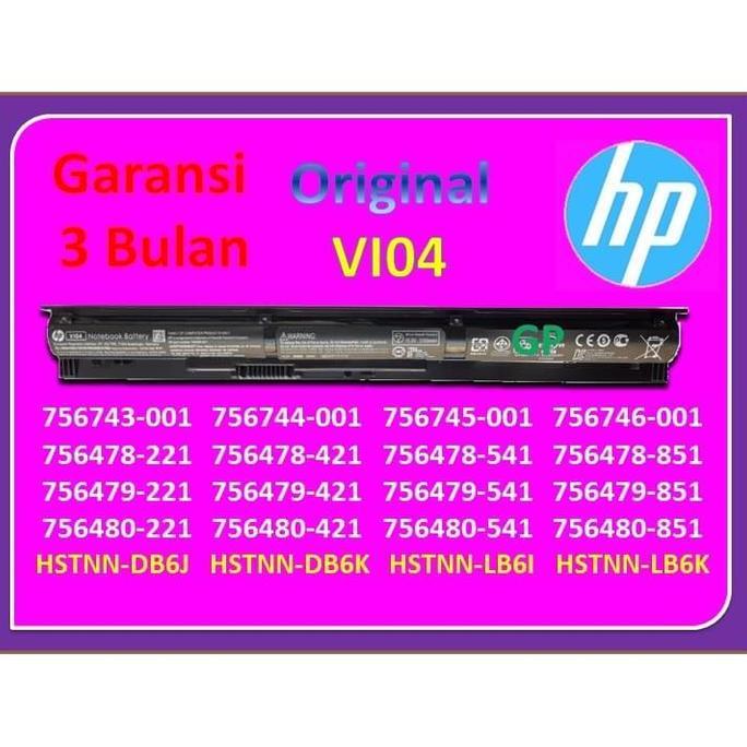Baterai HP 14-V201TX 14-V202TX 14-V203TX 14-V204TX 14-VxxxTX VI04