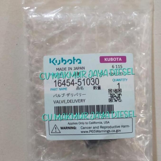 Delivery Valve L4400 16454-51030 Kubota