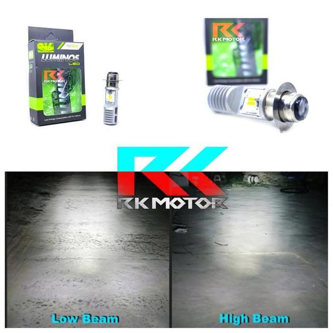 Lampu Led Motor H6 Ac Dc Luminos | Bohlam Led Pnp Motor Bebek & Matik