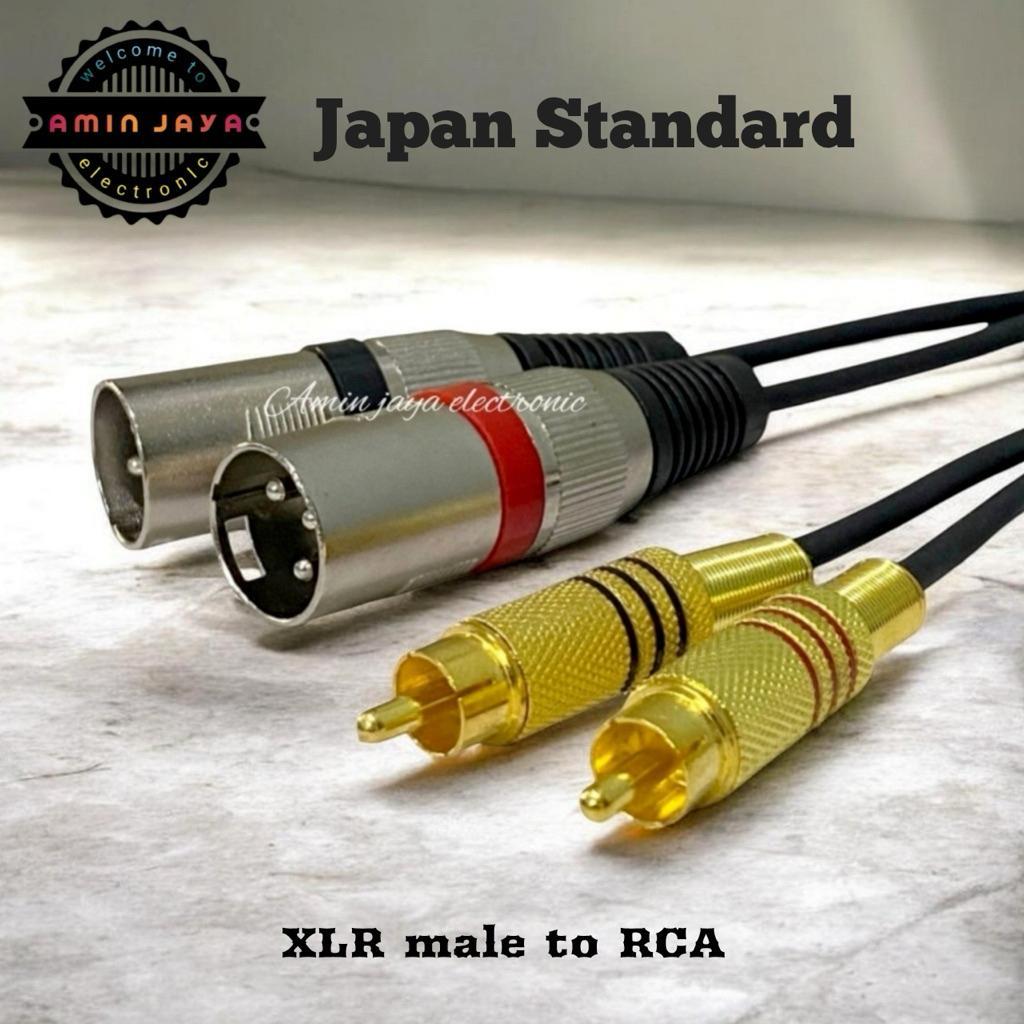 Kabel Xlr Male To Rca Satu Set Kabel Rca To Xlr Male