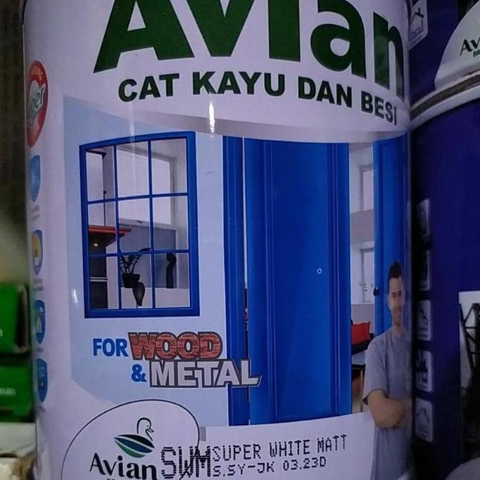 Avian cat besi kayu doff/hitam doff/putih doff