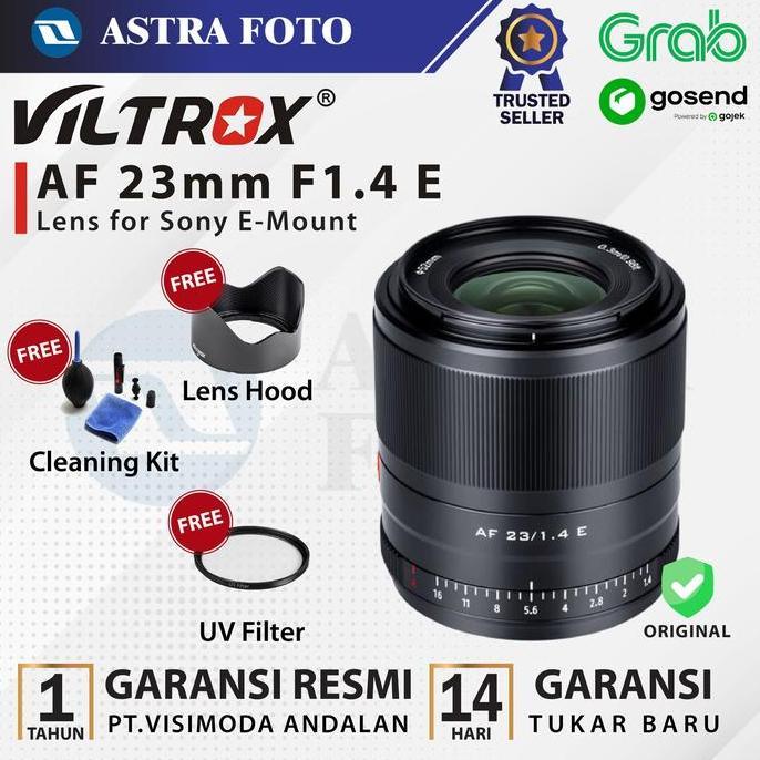 Viltrox Lensa 23mm F1.4 STM AF Lens for Sony Mirrorless E Mount Camera