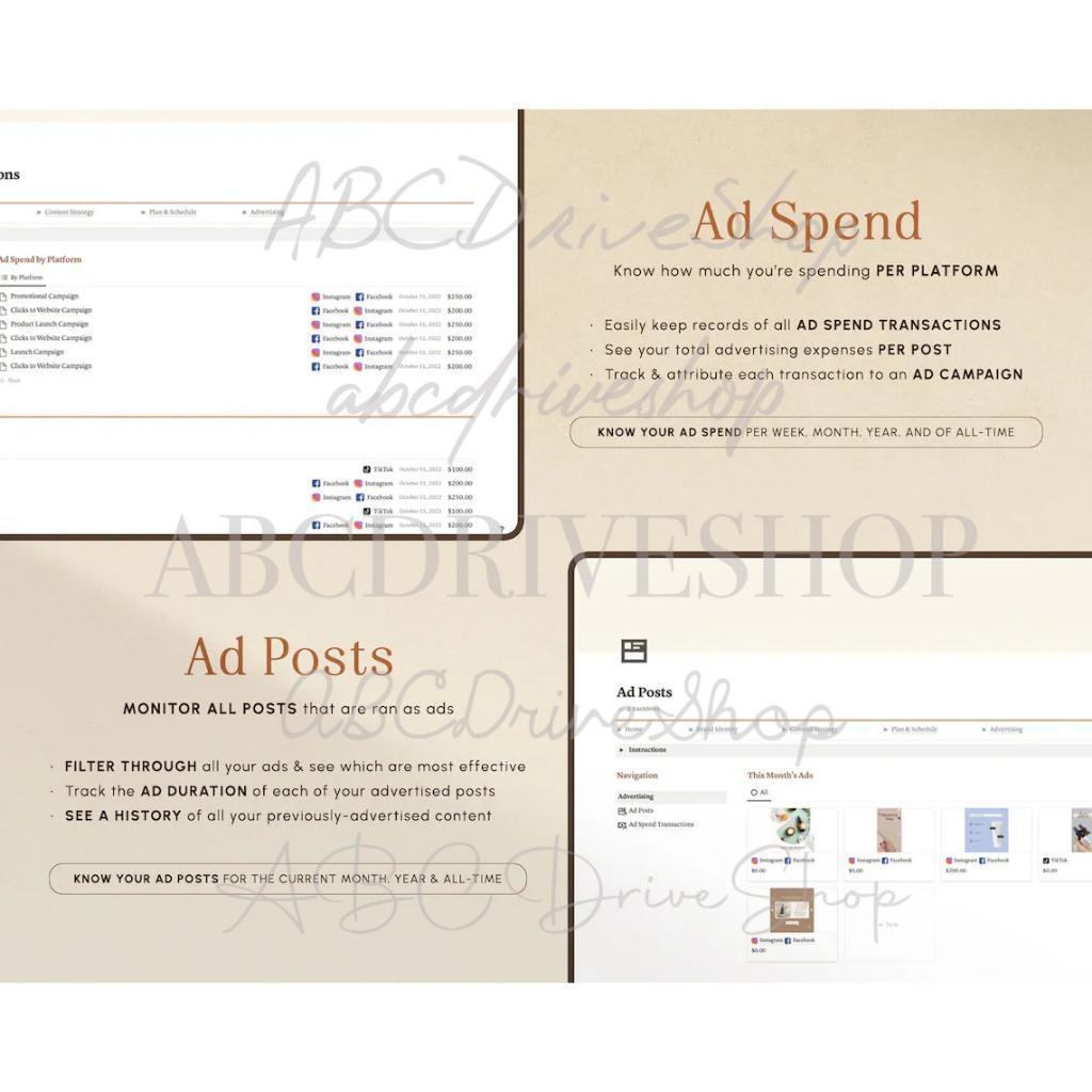 Notion Template - Social Media Planner