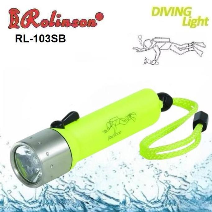 Senter Selam Anti Air Diving Flash 3W LED Rolinson RL-103SB
