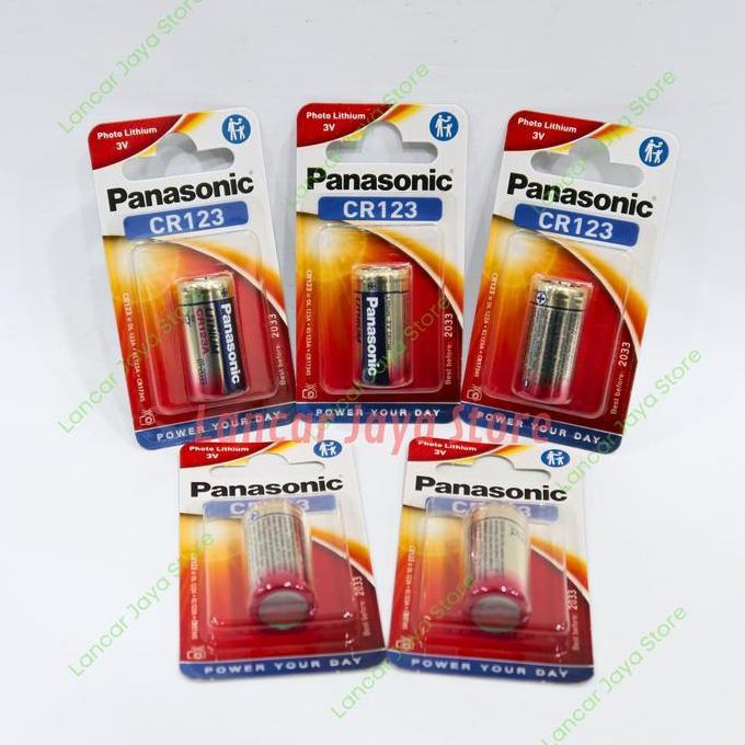 Baterai Panasonic CR123A ORIGINAL 100% Lithium