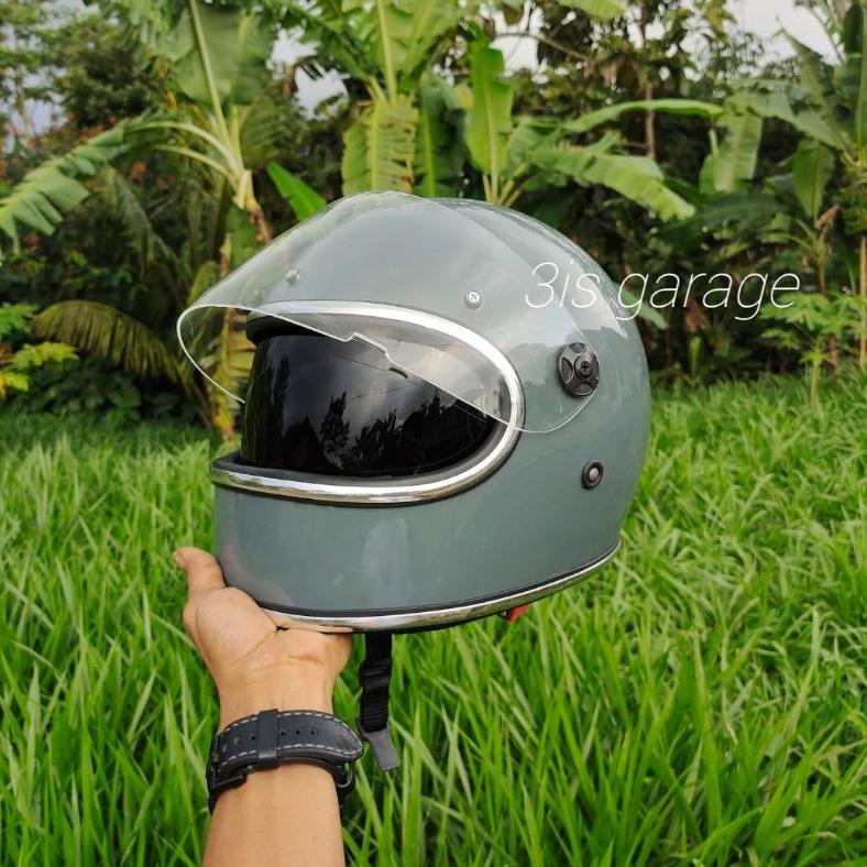 HELM CUSTOM BITWELL GRINGO RETRO FULL FACE VINTAGE