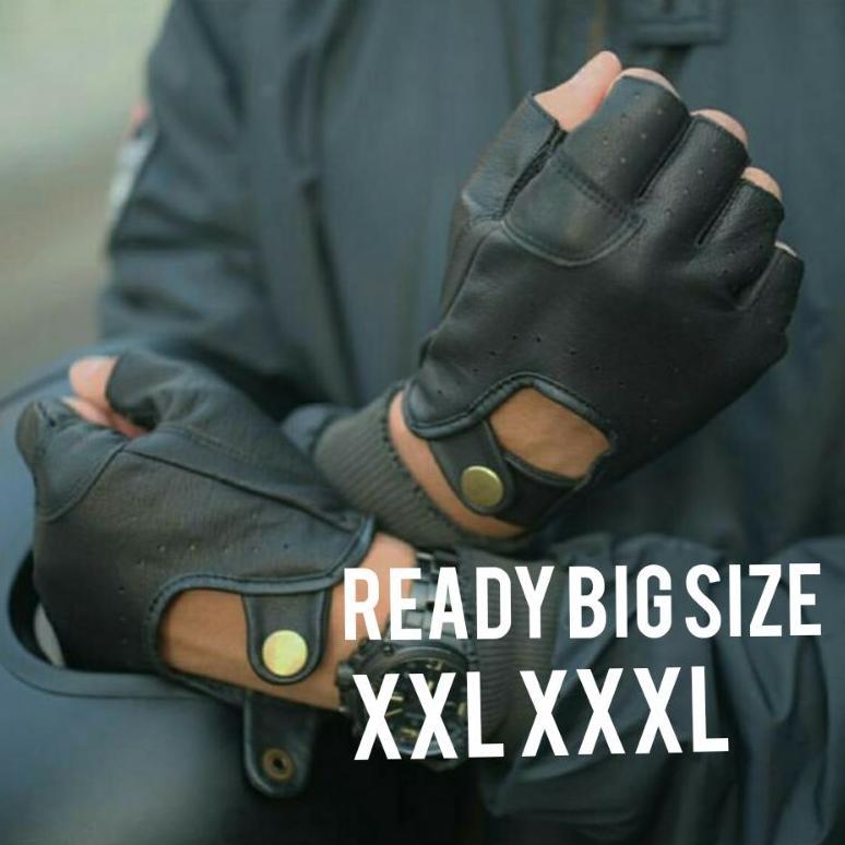 Sarung tangan kulit 211 sarung tangan motor pria wanita ready ukuran besar big size jumbo XXL.XXXL