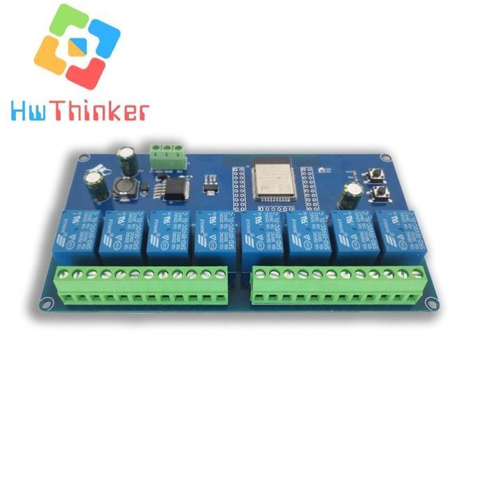 humannisst- Modul ESP32 with Relay 10A 8 Channel ch 8ch WIFI Bluetooth WROOM-32E Diskon