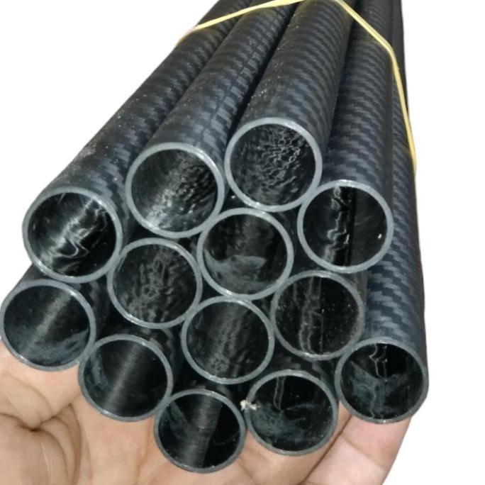 Pipa carbon 24mm x 22mm 100cm Carbon fiber 3K pipa karbon holo doff Paralon