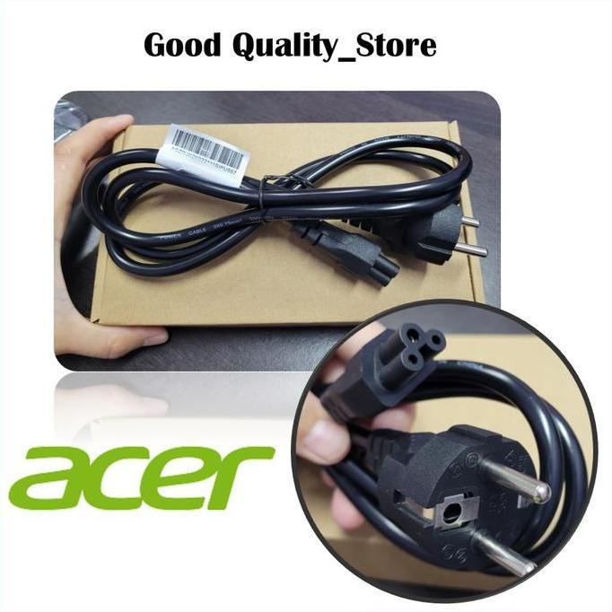 KABEL POWER ADAPTOR LAPTOP ACER 3 LUBANG ORIGINAL TERBAIK