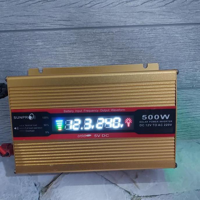 nielmarts- Power Inverter Sunpro PI-500 Watt - Inverter Sunpro PI500 Watt Diskon
