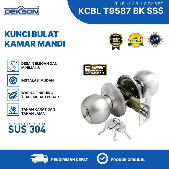 DEKKSON Lockset Kunci Bulat T9587 BK