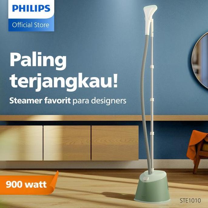 Bisalgsgkemas- Philips Ste1010/75 Stand Steamer 1000 Series 900W, Setrika Uap, Strika Uap, Philips S