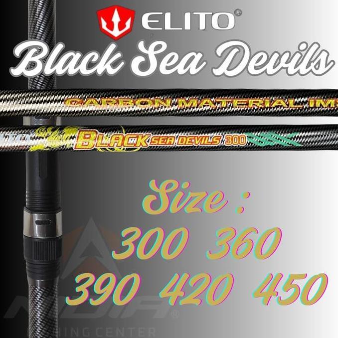Veii- New- Joran Laut Teleskopik | Joran Surf Fishing Elito Black Sea Devils Joran Pasiran