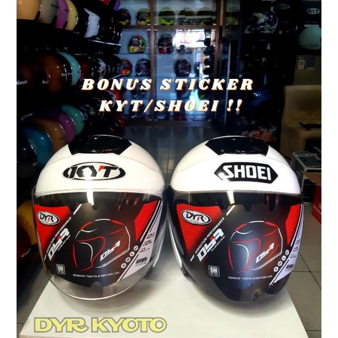 HELM KYOTO    FREE  STICKER  KYT / SHOEI .VISOR IRIDIUM  DAN PAKET GANTENG