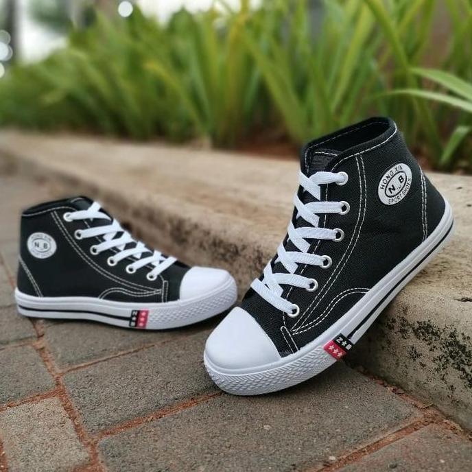 New- Sepatu Import Nb Anak Sekolah Sd Smp Sma Sol Karet Fashion Warrior