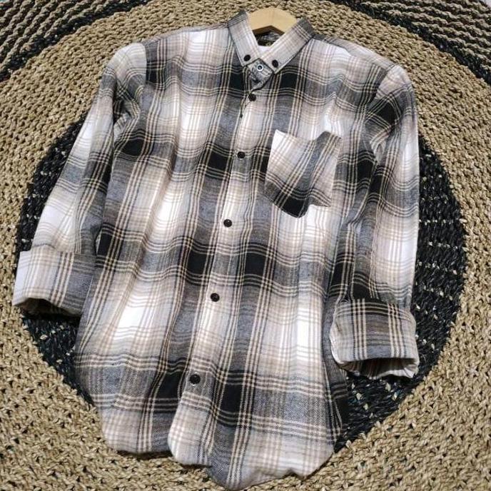 Bebasaja- Kemeja Flanel Wanita Lengan Panjang Best Seller Motif Kotak-Kotak Kain Lembut Nyaman
