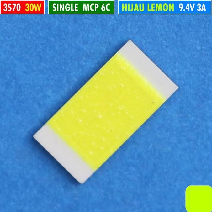 CHIP LED 3570 30W 6C SINGLE HIJAU LEMON 9V D2 LASER PROJIE BILED LUMINOS RTD AES FOXX UPS LUXIMOS MO