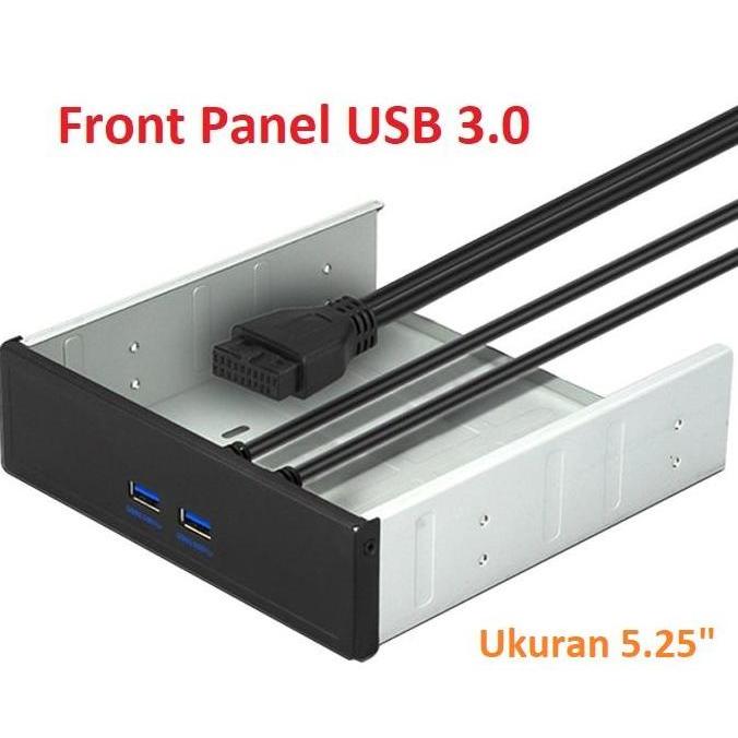FRONT PANEL USB CASING PC FRONT PANEL USB3.0 2 PORT DISKON
