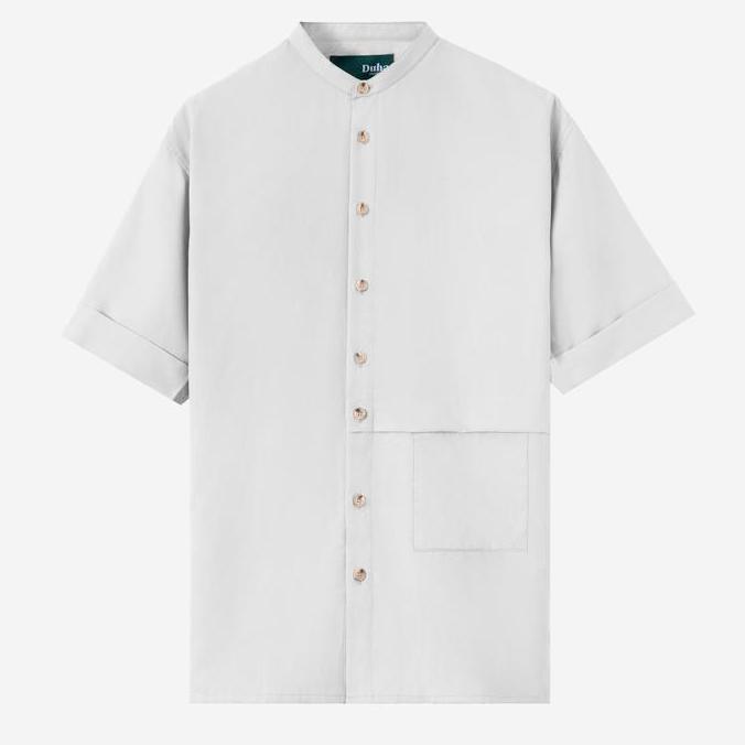 DUHA Baju Koko Lengan Pendek - Barq - White