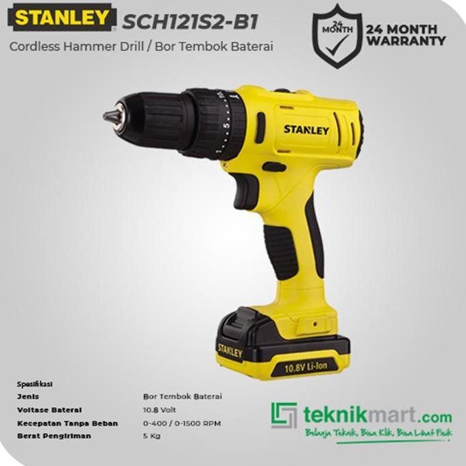 READY Stanley Cordless Impact Drill / Bor Impact Baterai 10.8V SCH121S2