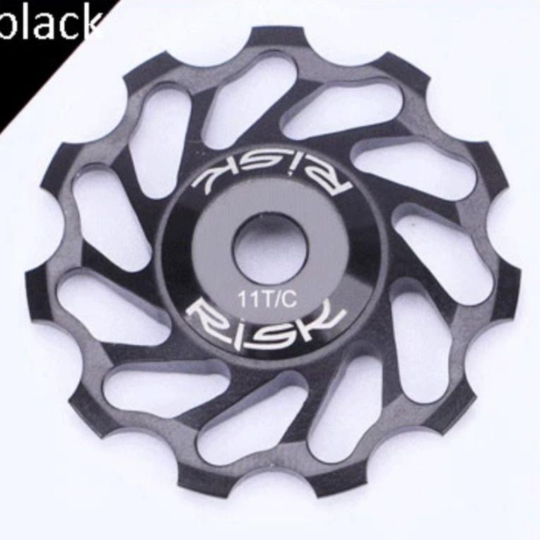 Risk Pulley Rd 11T Bearing Ceramic Pulley Ceramic Rd Sepeda Ringan Loncer Tahan Lama Termurah