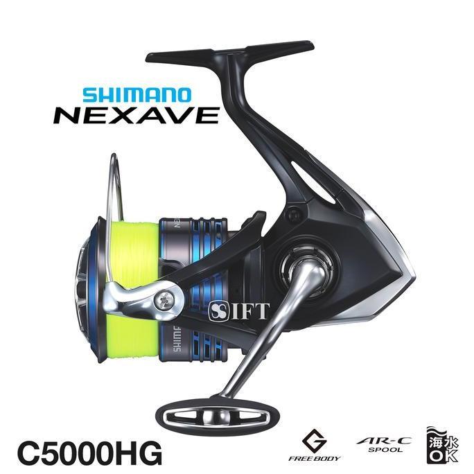 Reel Shimano NEXAVE FI 1000 2500 C3000 4000 C5000 HG Saltwater