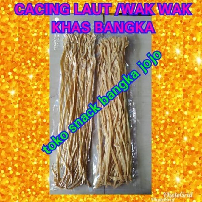 READY CACING LAUT WAK WAK WAKWAK KHAS BANGKA 150GRAM CEMILAN OLEH OLEH SNACK