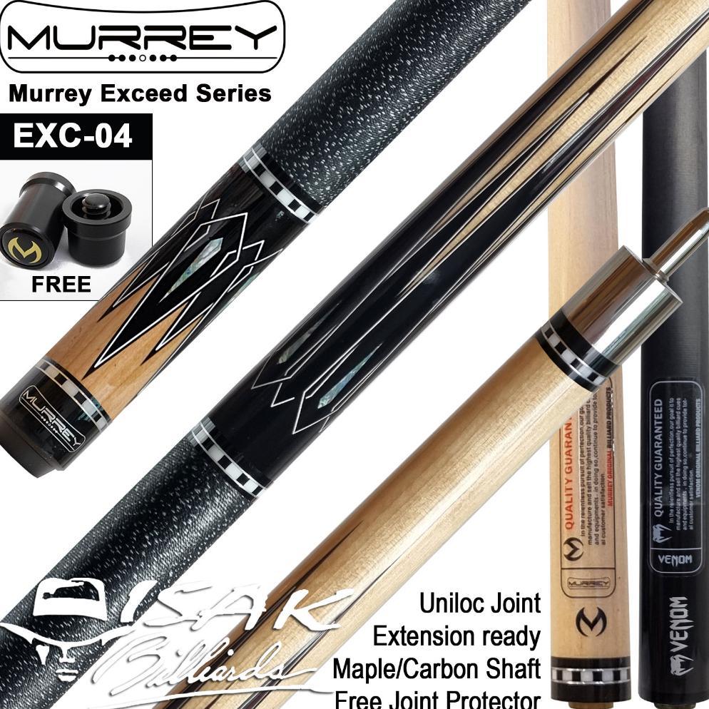 BESTPROMO Murrey Exceed EXC-04 Cue Uniloc Maple Extension Bumper Stick Billiard