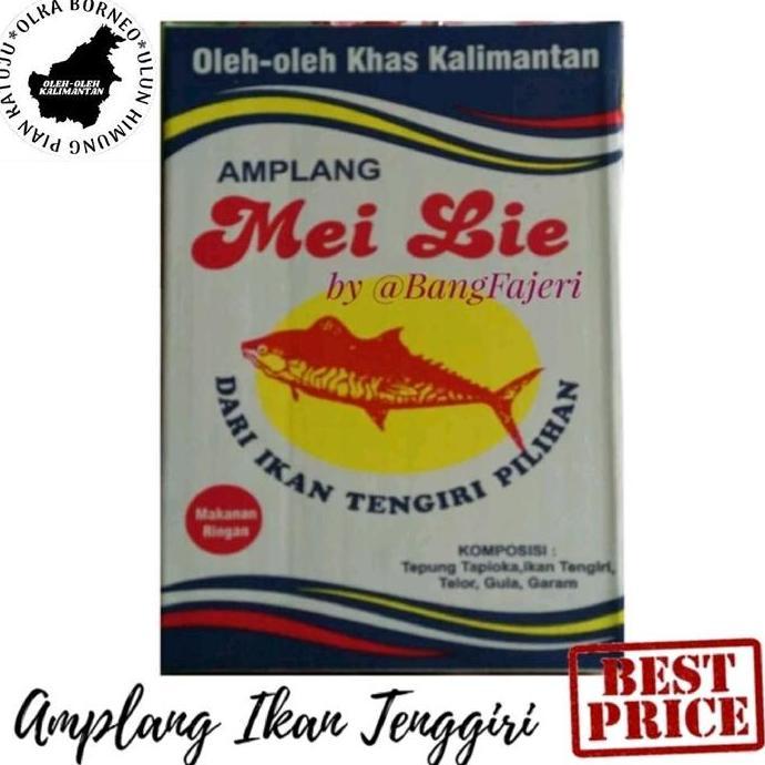 READY Amplang Ikan Mei Lie, Kerupuk Ikan, Ampkang Tenggiri