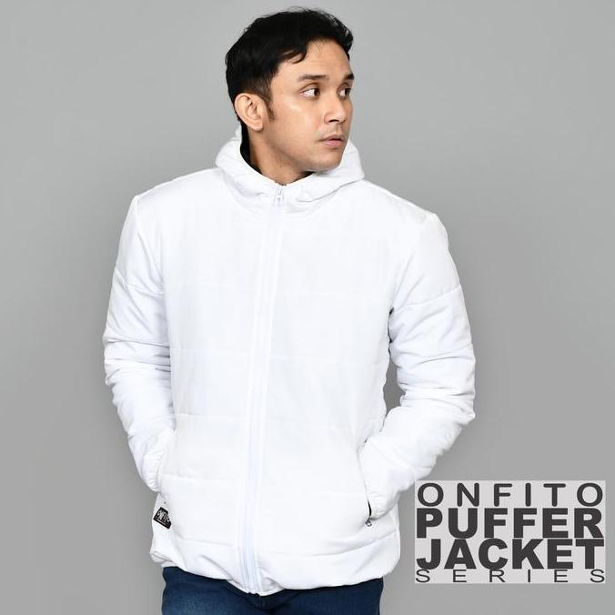 Onfito Outdoor Jacket Puffer COWOK Jaket Busa Musim panas Musim dingin Parasut Pria