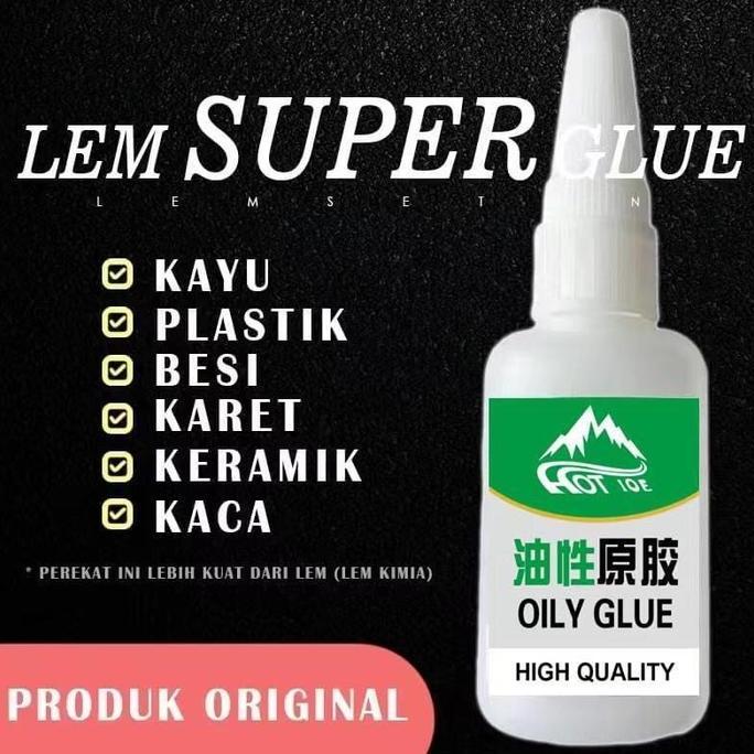 Oily Glue Lem Keramik Lem Super Serbaguna Cairan Super Perekat Kuat