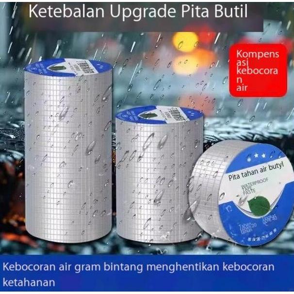 Lem Anti Bocor Aluminium Foil Super Kuat / Perekat Anti Air untuk Pipa/Atap, Tembok, Keramik - Tahan